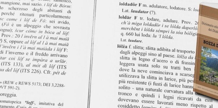 Preordine Dizionario Etimologico Etnografico Dei Dialetti Di Sondalo Ev 7893033