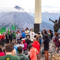 Raduno alpino al Picco Croce