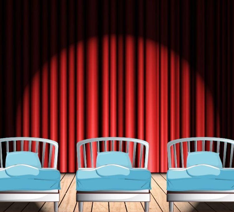 Tre letti e un separè