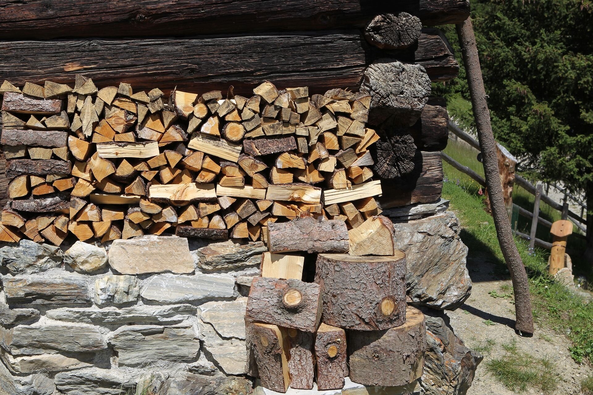 Detail of a mountain hut