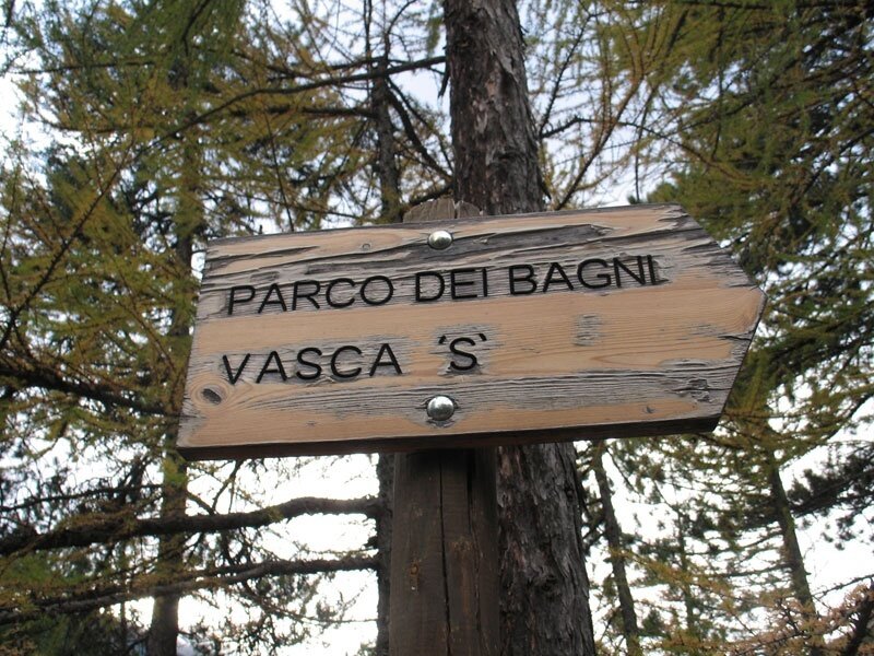 Il parco dei Bagni a Bormio