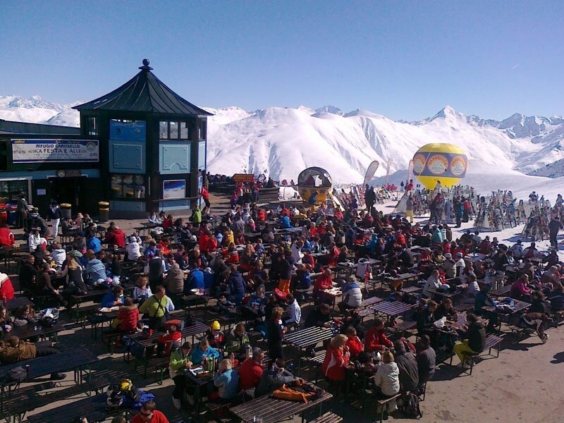 Fantastico il panorama che si gode dal ristoro Carosello 3000!