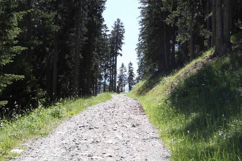 Ascent towards Calvarana