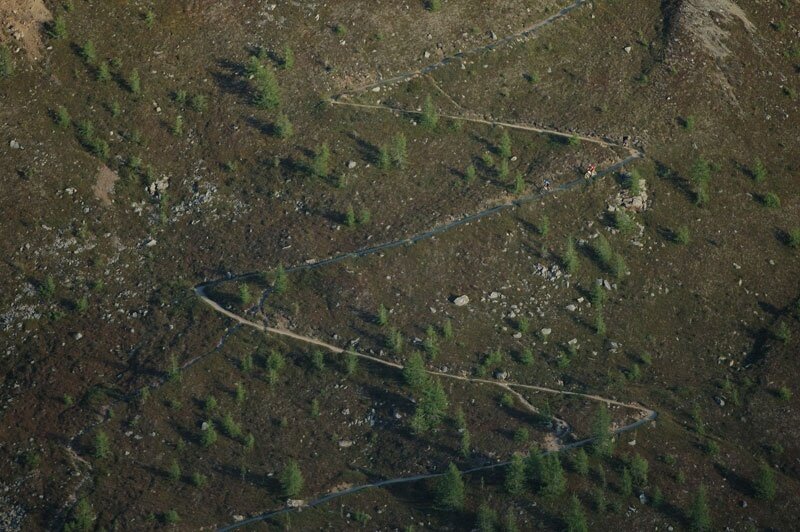 Un dettaglio dei tornanti