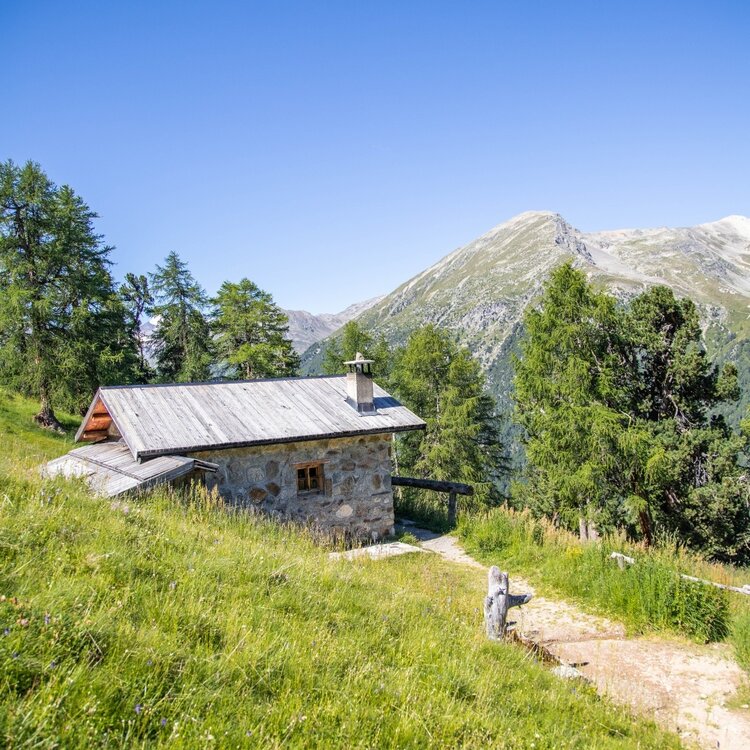 Baita der Ble's der Cheseira der Mina (1. Hütte)