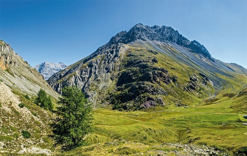 L’Alpe Trela: a sinistra la Val Pettini, in centro la Bocchetta di Trela, a destra la Val Corta (1)