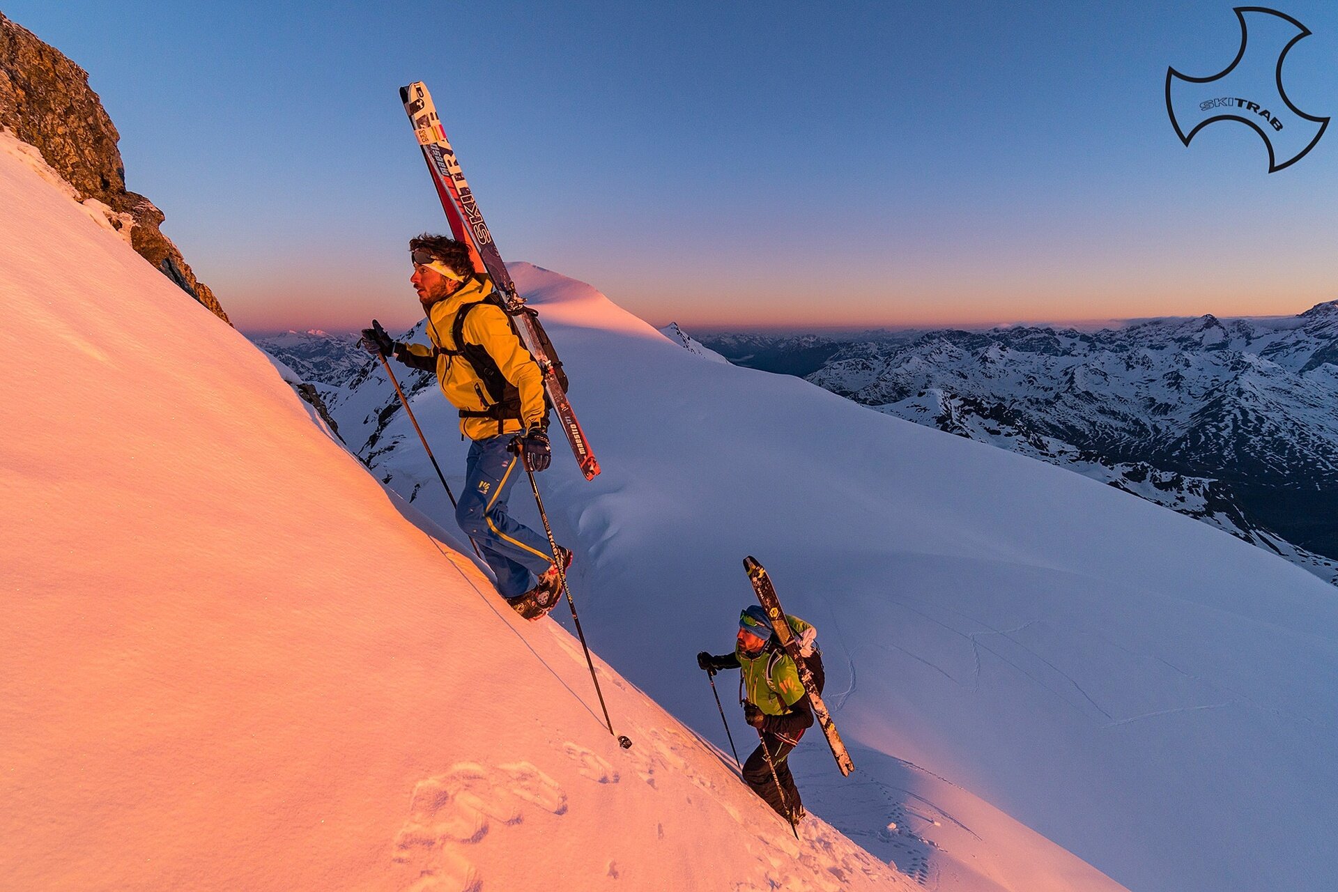 Mount Giumella - The steep final stretch.