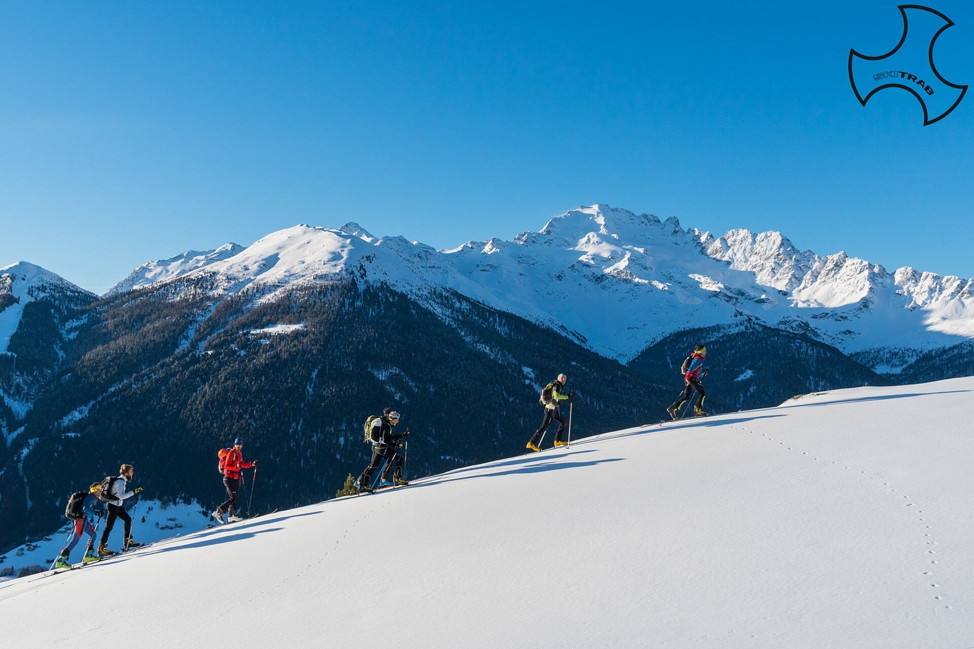 The climb, Cima Piazzi in the background.