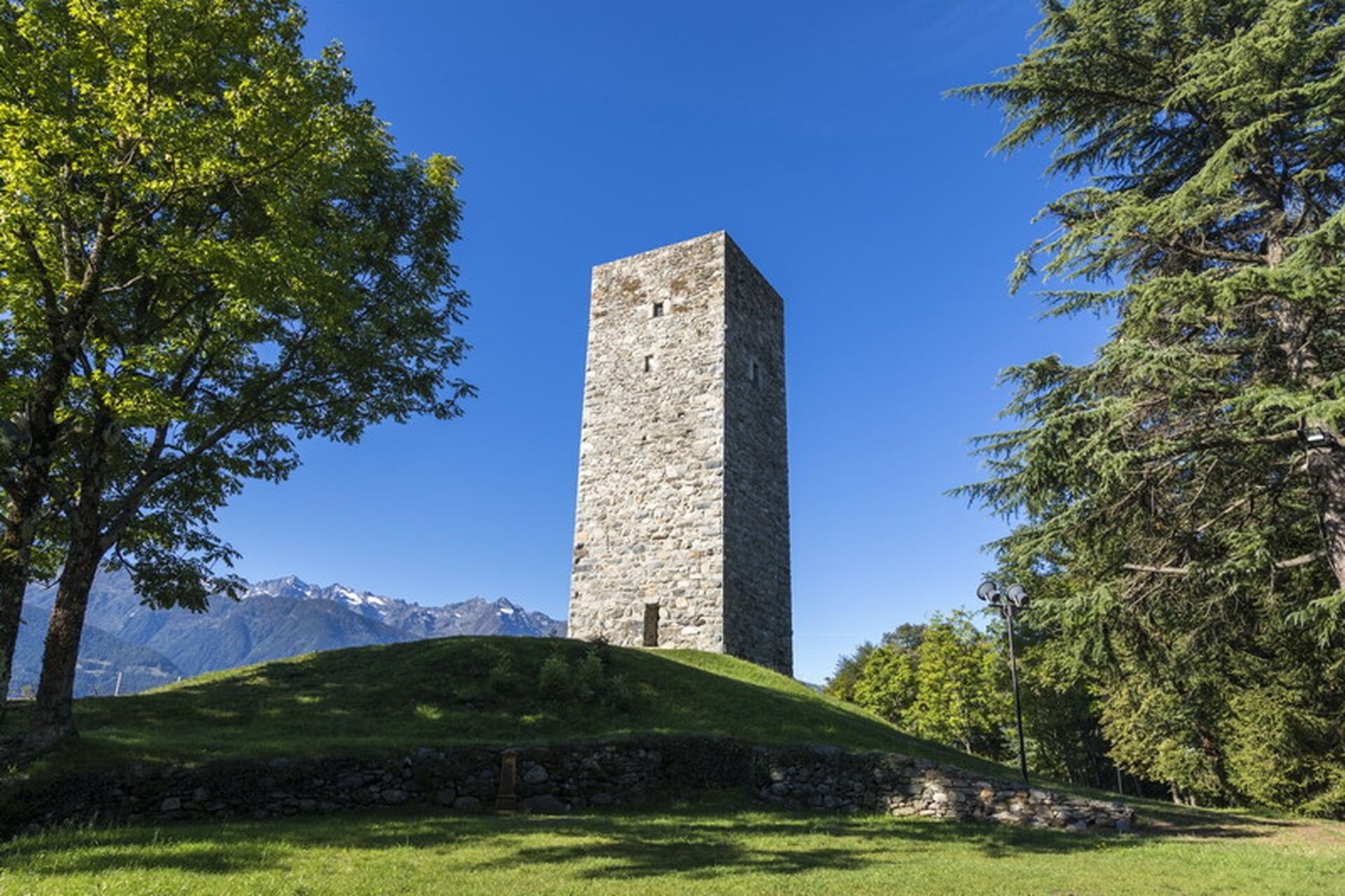 Towers of the beautiful walls of Teglio