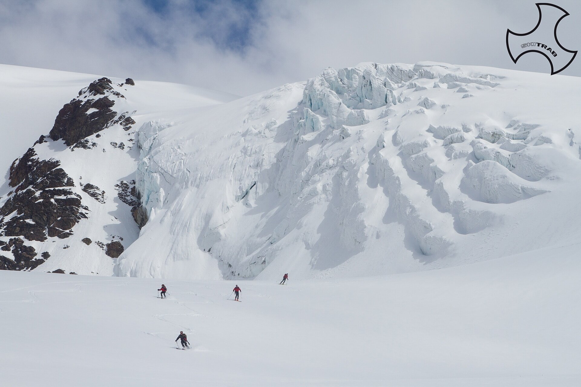 Punta San Matteo, descent below the serac.