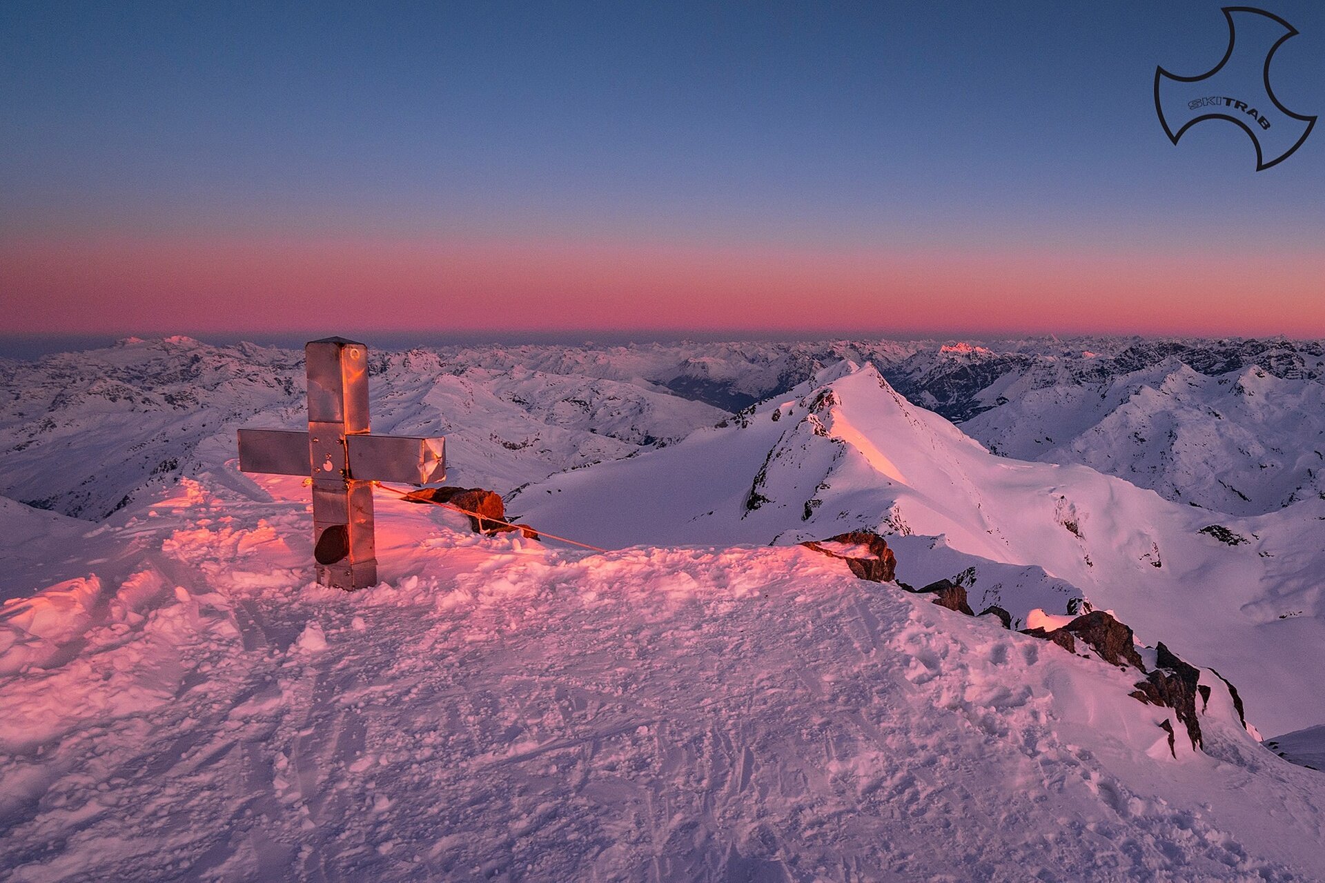 Punta San Matteo, the summit cross.