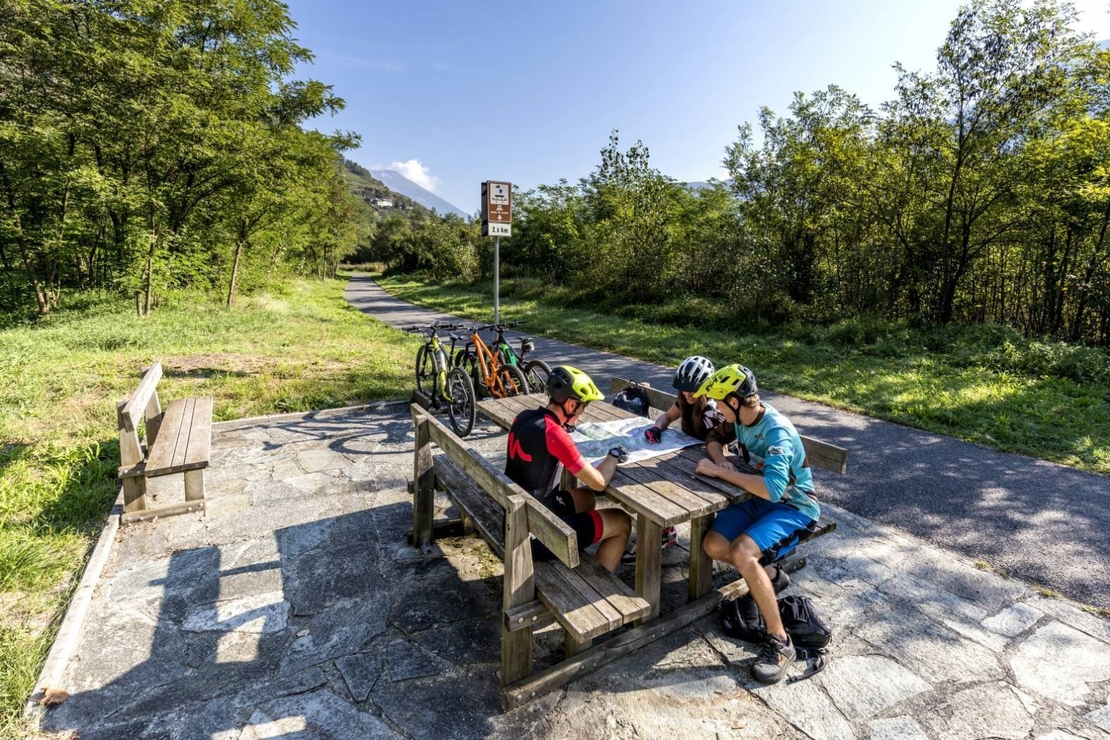 Parking area in Sondrio