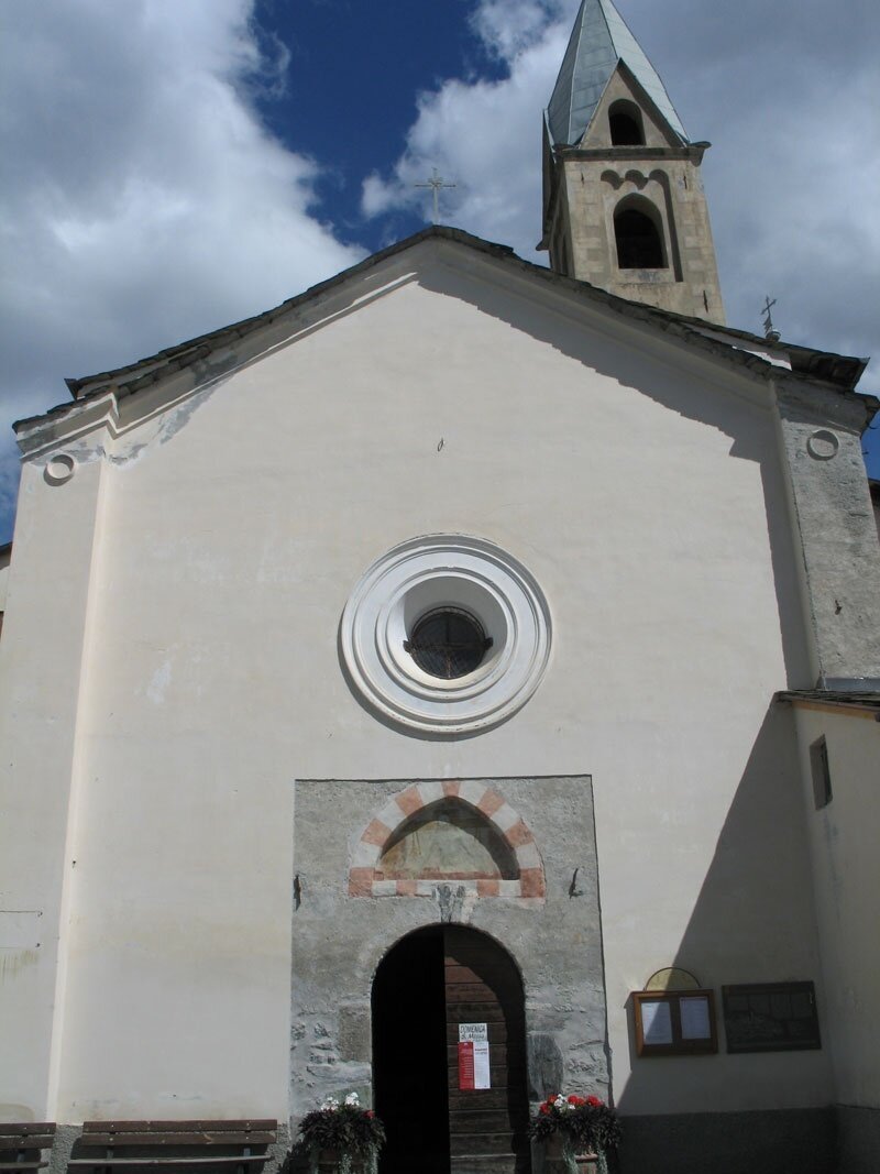 The Church of the Holy Crucifix in Bormio