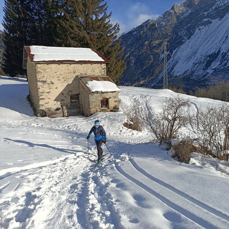The section before reaching the Red chairlift