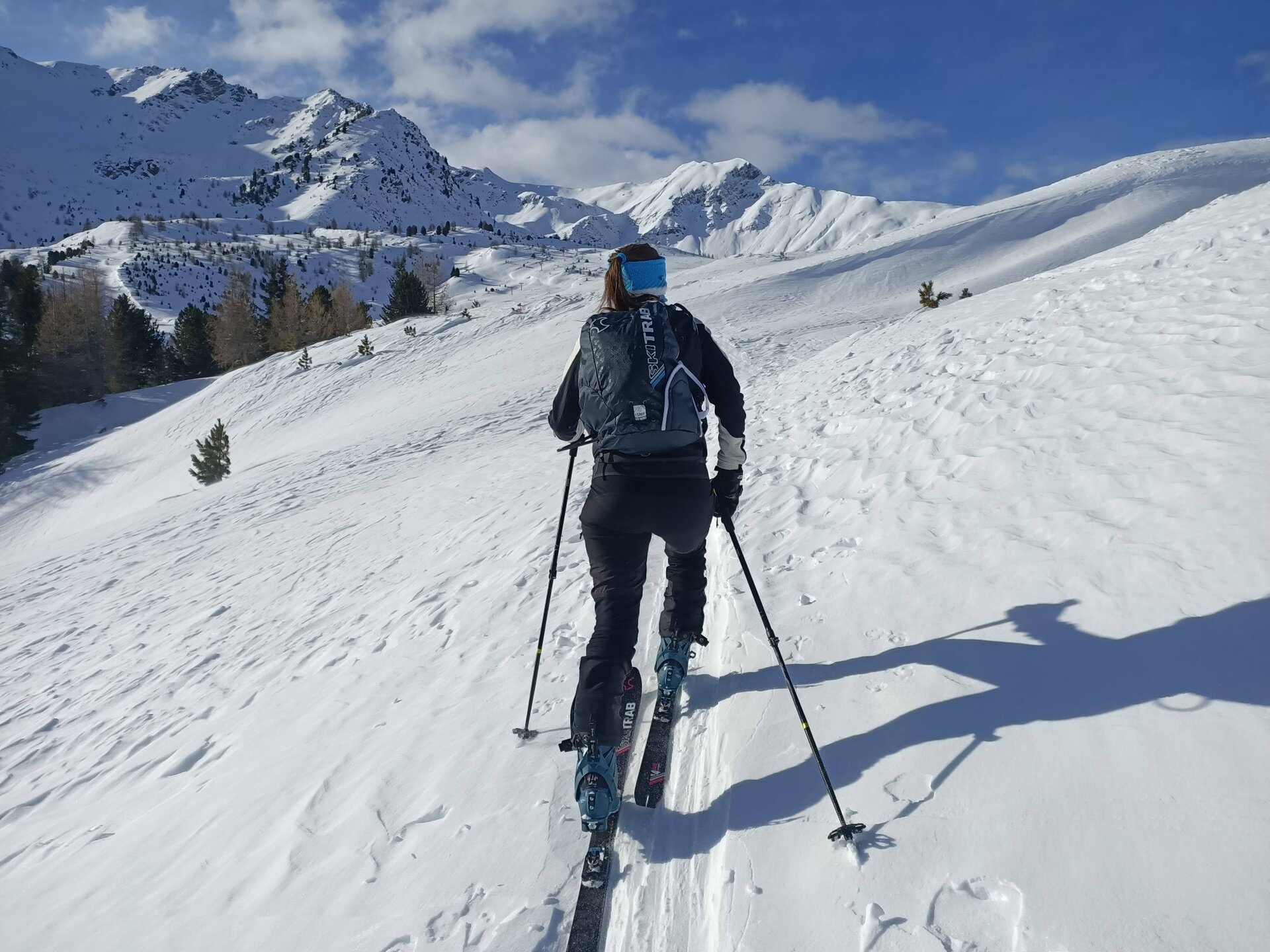 The last slope before Malga San Colombano