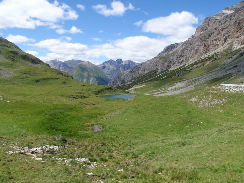 Il laghetto nella Val Alpasgela