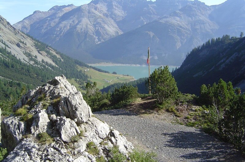 A glimpse of the Cancano Lakes