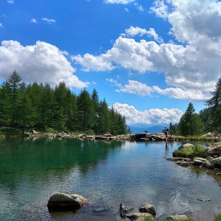 Panoramica di Eita e laghetto delle Acque Sparse