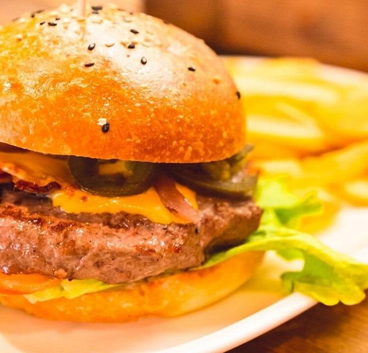 Bewhite hamburger
